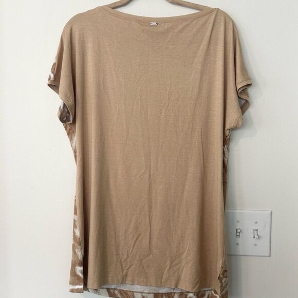 St. John Animal Print Short-sleeved Top M - Picture 4 of 7